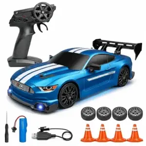Flytek RC Drift Car 4X4 Rechargeable rc drift car Remote Control Car 4x4 toy for adults (Blue)